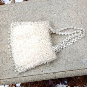 Vintage Beaded clutch purse made in Italy EUC